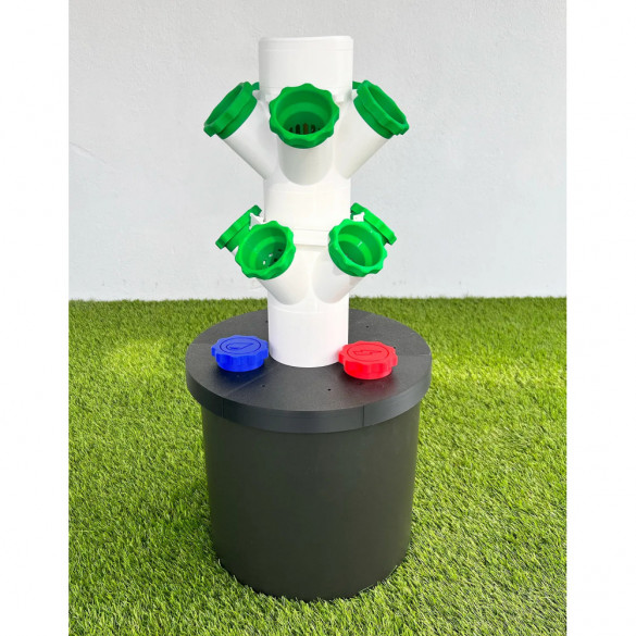 5 Pods Hydroponic Tower - 2 Levels