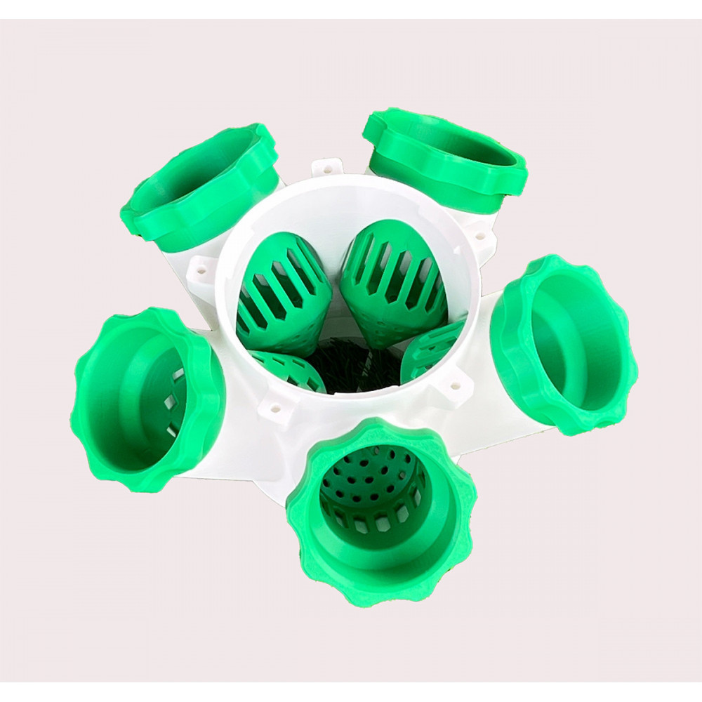 5 Pods Tower Module with 5 Net Pots
